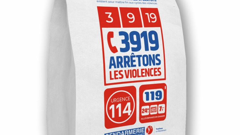 Le sachet de pharmacie distribué dans les pharmacies des Yvelines avec tous les numéros utiles.
