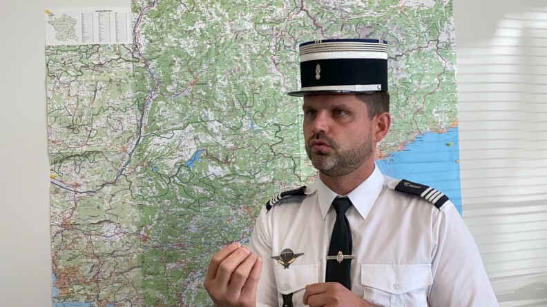 Chef d’escadron (CEN) Marc Juin, commandant de la Compagnie de gendarmerie des transports aériens (CGTA) de Nice