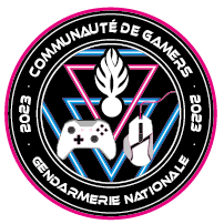 Écusson de la gendarmerie à la Paris Games Week.