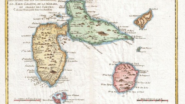 Carte de la Guadeloupe de 1780