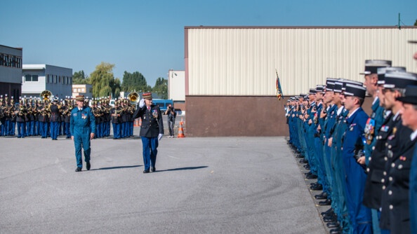 Cérémonie militaire pour les 70 ans des Forces aériennes de la gendarmerie nationale