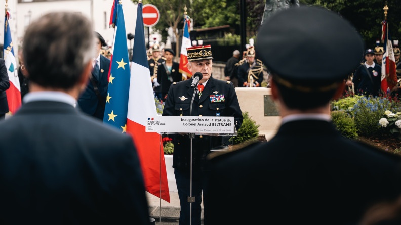 Le DGGN lors de son allocution