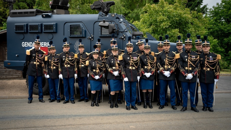 Agrandir l'image Les officiers-élèves de la promotion Ceux de Stonne.
