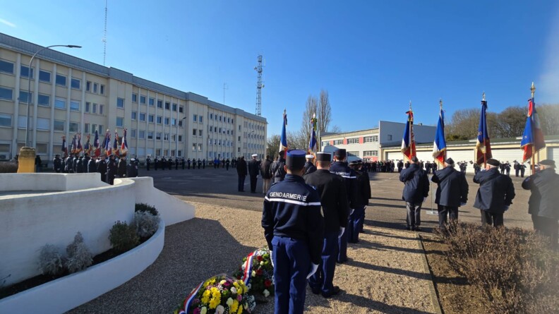 Hommage de la gendarmerie à ses héros dans la région Grand Est.