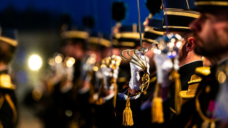 Agrandir l'image Cérémonie de remise des sabres aux Officiers du rang de la promotion "Ceux de Stonne"