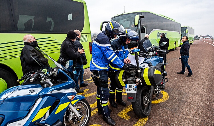 Motocyclistes de l’EDSR