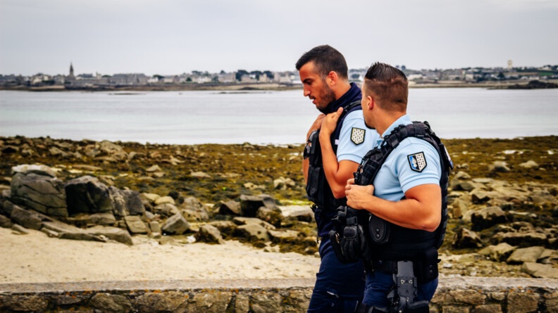 Patrouille mixte GD GM sur l'Île de Batz