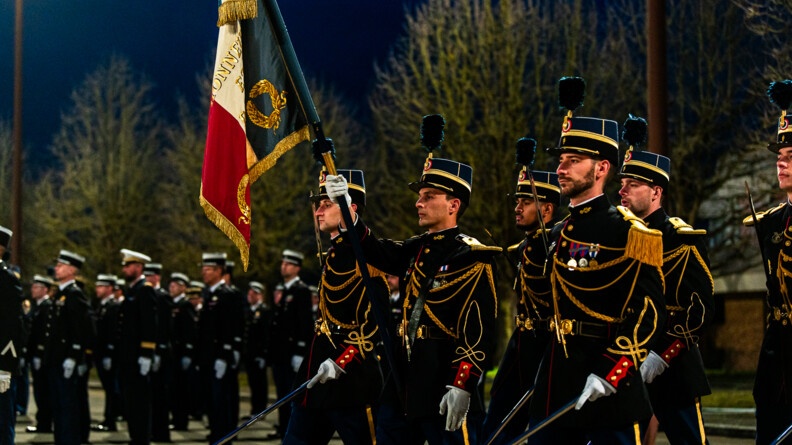 Agrandir l'image Cérémonie de remise des sabres aux Officiers du rang de la promotion "Ceux de Stonne"