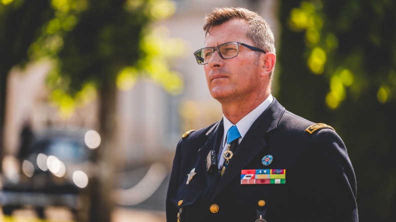 Le g&eacute;n&eacute;ral de corps d'arm&eacute;e Laurent Bitouzet, Commandant des &eacute;coles de la Gendarmerie nationale (CEGN).