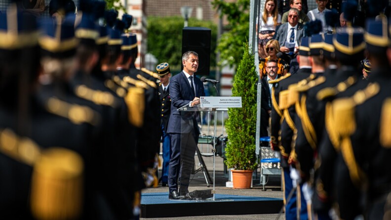 Agrandir l'image Le ministre de l’Intérieur et des outre-mer, Gerald Darmanin