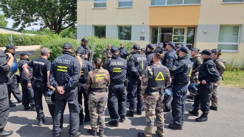 Agrandir l'image Formation des gendarmes au sein de la Polizei