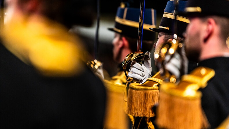 Agrandir l'image Cérémonie de remise des sabres aux Officiers du rang de la promotion "Ceux de Stonne"