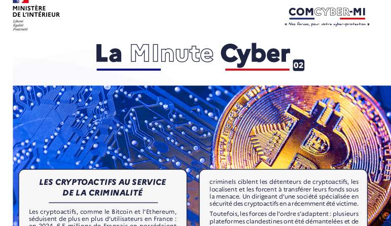 Agrandir l'image Première page de la newsletter "La MInute Cyber"