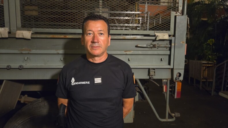 Le capitaine Thierry Guillot, commandant en second de la Compagnie de gendarmerie d&eacute;partementale (CGD) de Vire-Normandie, et commandant de la CdM projet&eacute;e sur Grande-Terre