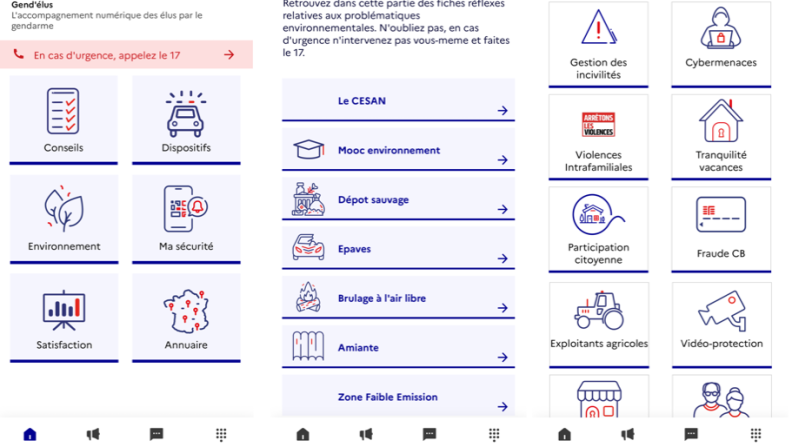 Agrandir l'image Capture d'écran de l'application Gend'élus