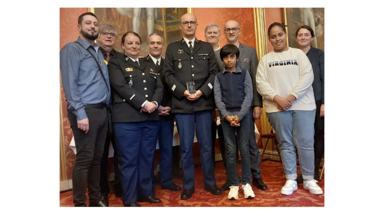 Jeudi 13 avril 2023, au S&eacute;nat, lors de la 19e &eacute;dition du Troph&eacute;e Civisme et D&eacute;fense du CiDAN (Civisme D&eacute;fense Arm&eacute;e Nation), l&rsquo;IRCGN a re&ccedil;u l&rsquo;Accessit du prix de l'&eacute;ducation &agrave; la D&eacute;fense pour l'op&eacute;ration "Experts &agrave; l'&eacute;cole".