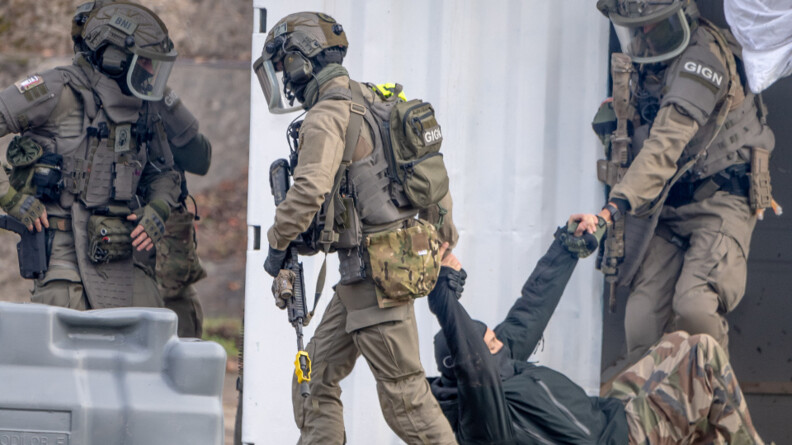 Interpellation de l'auteur de tirs par le GIGN dans le cadre de l'exercice.