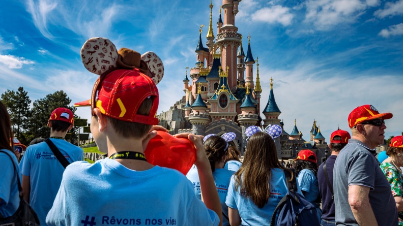 Du Bleu dans les Yeux : photo de groupe &agrave; EuroDisney