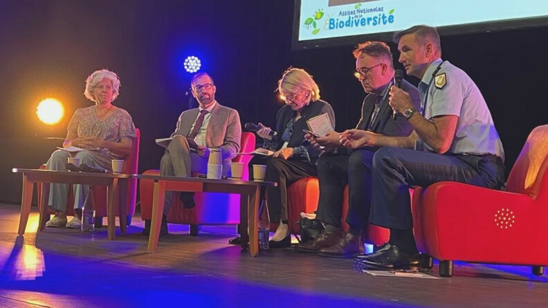 Le général Sylvain Noyau, chef du CESAN (Commandement pour l'Environnement et la SANté), créé le 1er juillet dernier, est intervenu lors d’une table ronde intitulée : « Punir ou périr : le droit de l'environnement peut-il sauver la biodiversité ? »