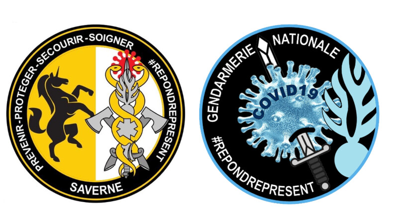 Le groupement de gendarmerie départementale de l’Essonne et la compagnie de Saverne, dans le Bas-Rhin, ont eu l’idée de créer une rondache commémorative afin de récolter des fonds pour les soignants et les chercheurs.