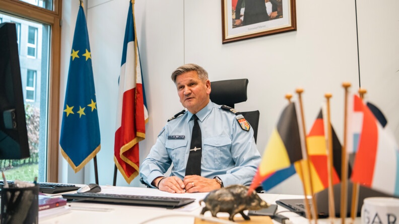 Le lieutenant-colonel Laurent Sadler, coordonnateur du Centre de coop&eacute;ration polici&egrave;re et douani&egrave;re (CCPD), situ&eacute; &agrave; Luxembourg-ville.