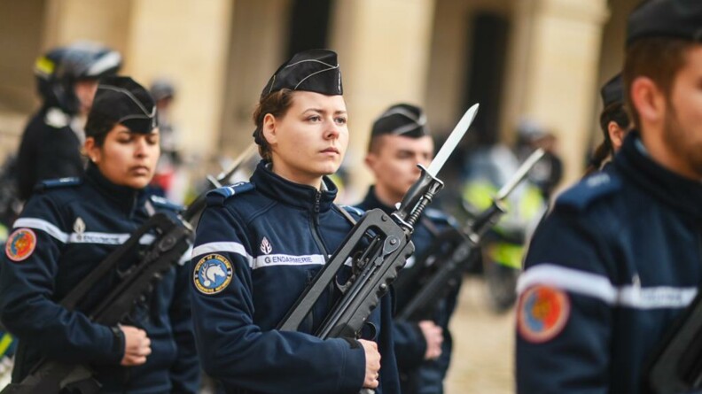 Agrandir l'image Cérémonie du 16 février 2023 aux Invalides, à Paris.