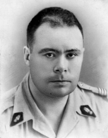 Portrait du capitaine Jean d&rsquo;Hers, compagnon de la Lib&eacute;ration &agrave; titre posthume.