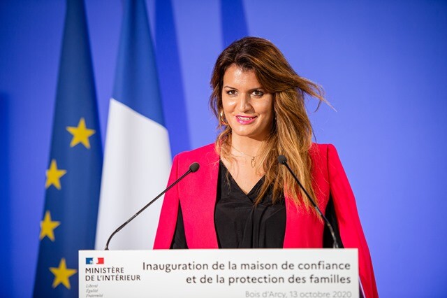 Marl&egrave;ne Schiappa, lors de l'inauguration de la MCPF 78.