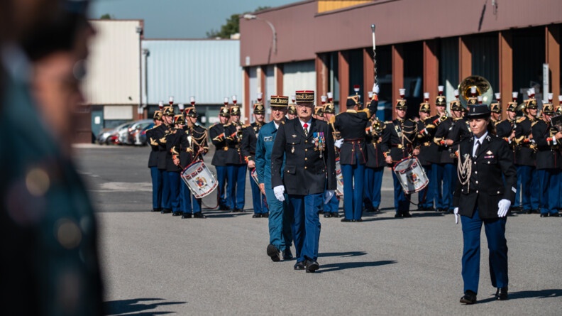 Cérémonie militaire pour les 70 ans des Forces aériennes de la gendarmerie nationale