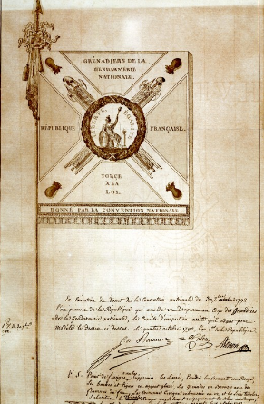 Agrandir l'image Prototype de drapeau des grenadiers de la gendarmerie.png