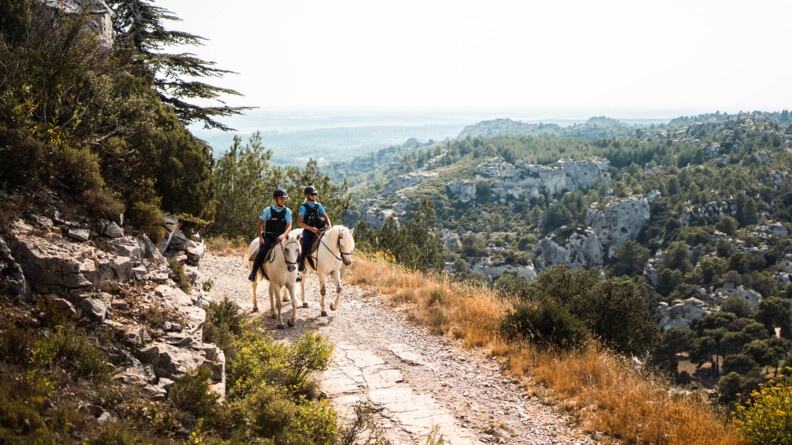 Patrouille dans les Alpilles.