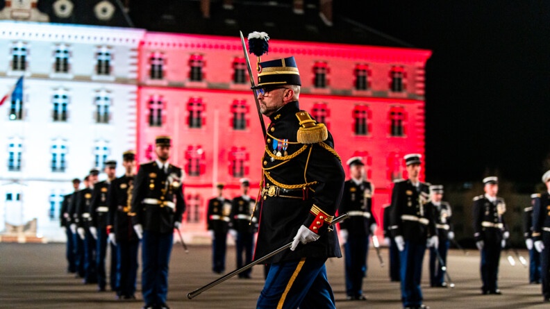 Agrandir l'image Cérémonie de remise des sabres aux Officiers du rang de la promotion "Ceux de Stonne"