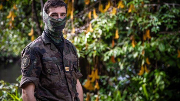 Capitaine Bastien, directeur du stage forêt