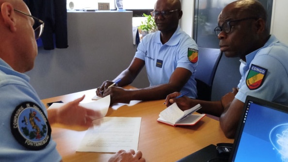 Immersion de gendarmes congolais