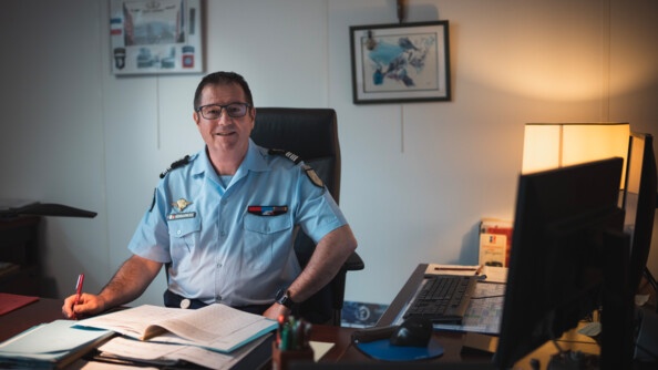 Le colonel Jean-Marc Audoin, chef du bureau de la chancellerie de la Direction générale de la gendarmerie nationale.