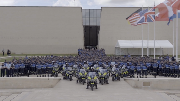 Unités de la gendarmerie engagées dans la sécurisation des cérémonies du 80e anniversaire du débarquement.