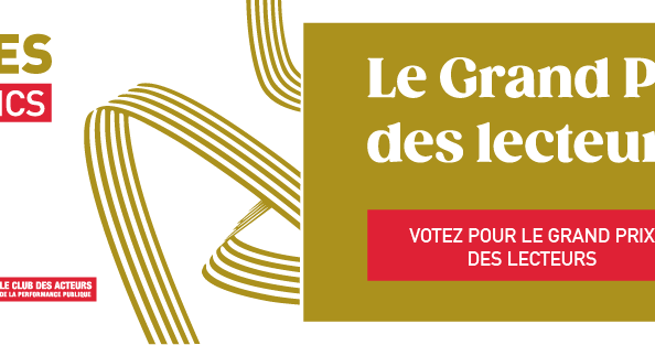Bandeau annonçant les Victoires des Acteurs publics, avec le soutien de la CASDEN, la Banque coopérative de la fonction publique, et le Club des acteurs de la performance publique. A droite du bandeau, l'annonce du Grand Prix des lecteurs, avec une incitation au vote pour le projet porté par la gendarmerie nationale.
