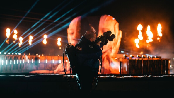 Gendarme opérateur de Lutte anti drone au festival Tomorrowland Winter.