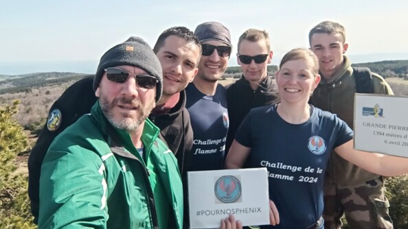 Photo de groupes de coureurs pour le challenge Phénix.