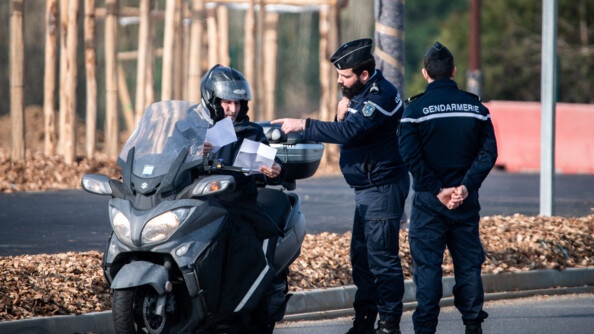 contr&ocirc;le motocycliste