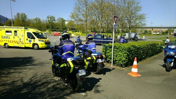 EDSR de la Vienne escortant le SAMU 86 dans le cadre du COVID-19
