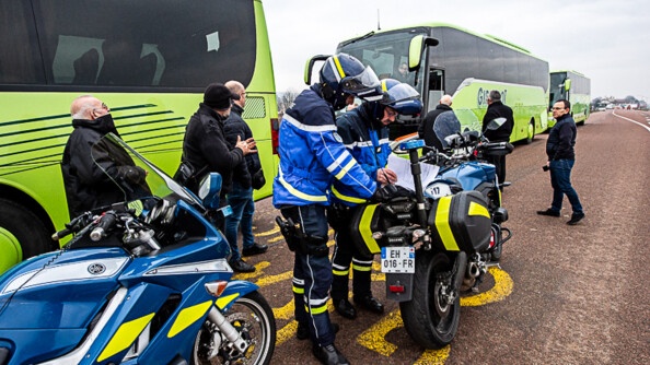 Motocyclistes de l’EDSR