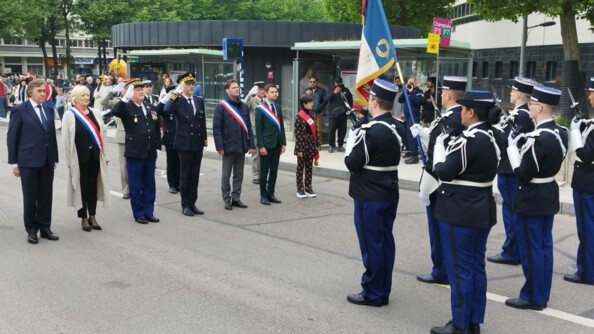 Commémorations du 8 mai à Rouen.