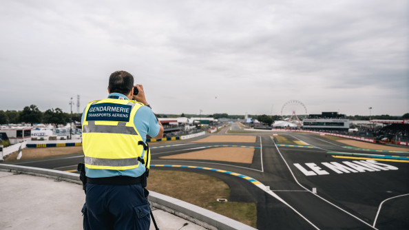 Gendarmes sécurisent 24h du Mans