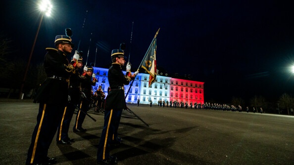 Cérémonie de remise des sabres aux Officiers du rang de la promotion "Ceux de Stonne"