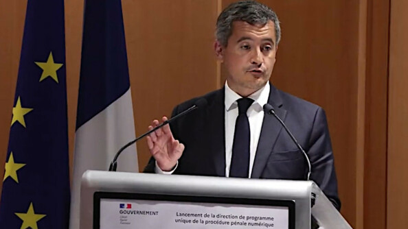 Le ministre de l'Intérieur Gérald Darmanin lance la direction de programme unique de la procédure pénale numérique.