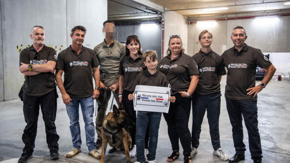 Rencontre avec le chien d'élite de la cellule cynophile du Groupement.