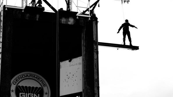 Photo de tournage du film Ad Vitam au GIGN