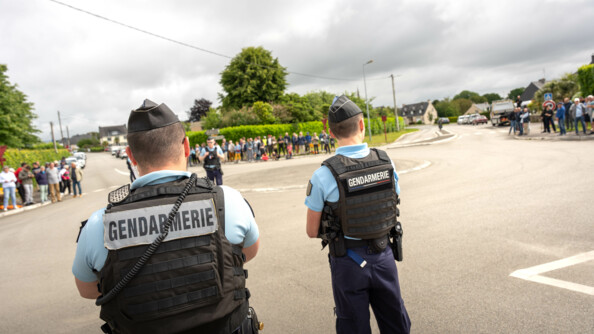 Deux gendarmes départementaux en surveillance générale engagés sur le dispositif à Plumelec