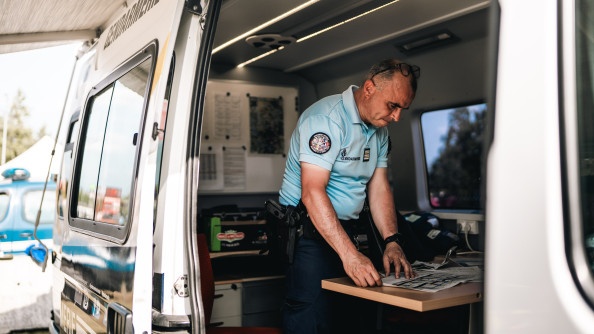 Gendarmes sécurisent 24h du Mans